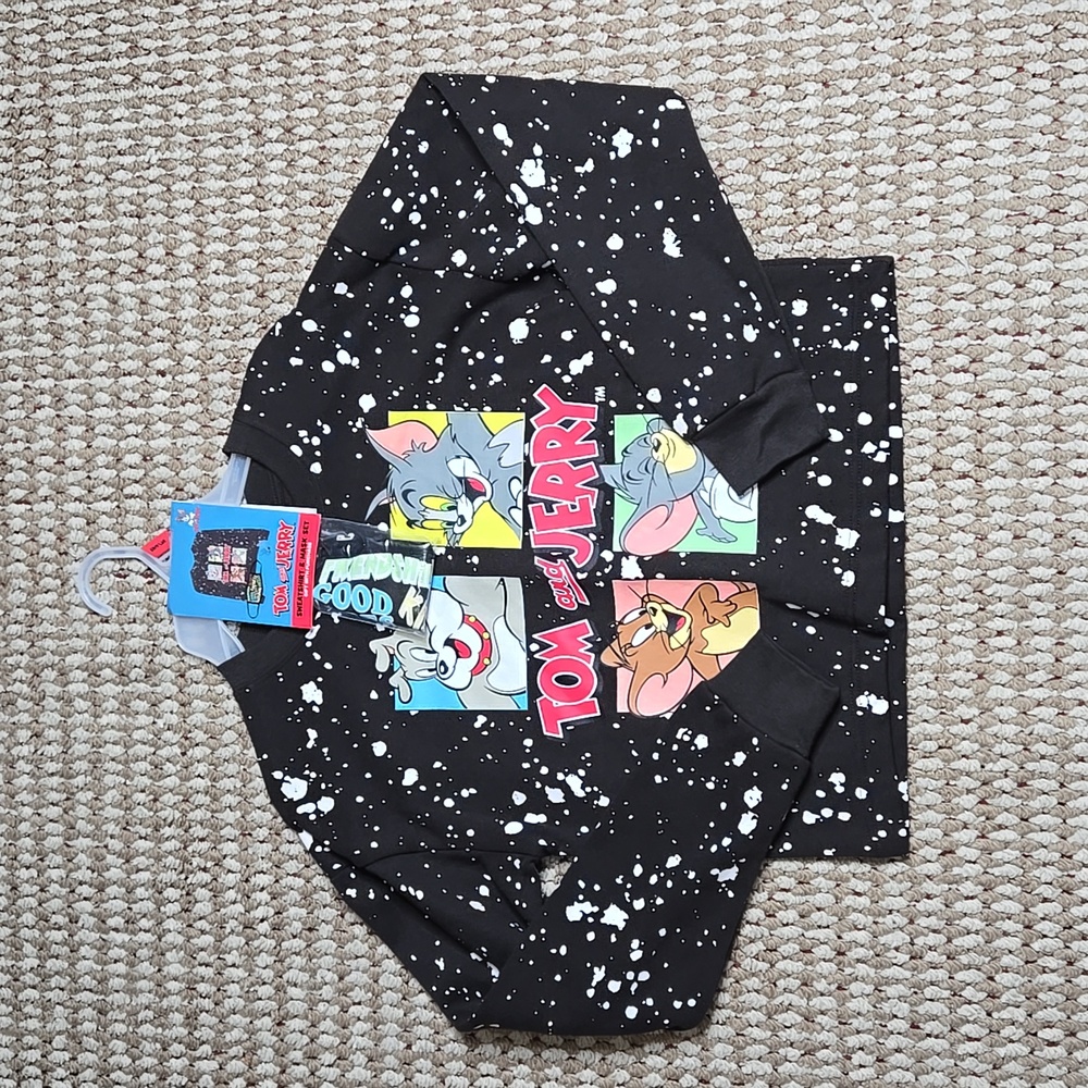 Tom and Jerry Small Sweater 3 / 5 Sweatshirt Long Sleeve Top